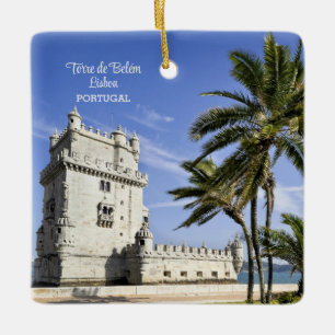 Belém Tower photo in Lisbon, Portugal Ceramic Ornament