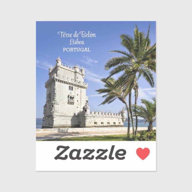 Belém Tower photo, Lisbon, Portugal Sticker (Sheet)