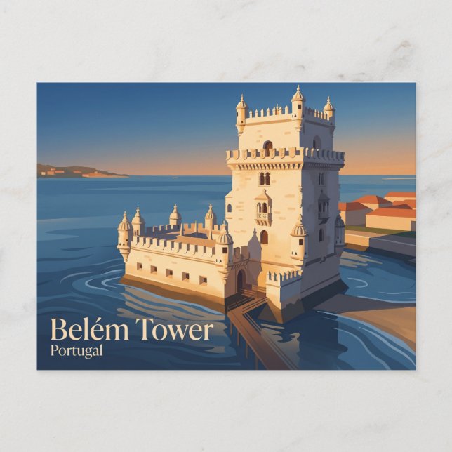 Belém Tower Portugal Postcard (Front)