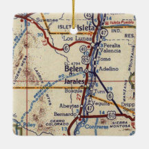 Belen New Mexico Vintage Map