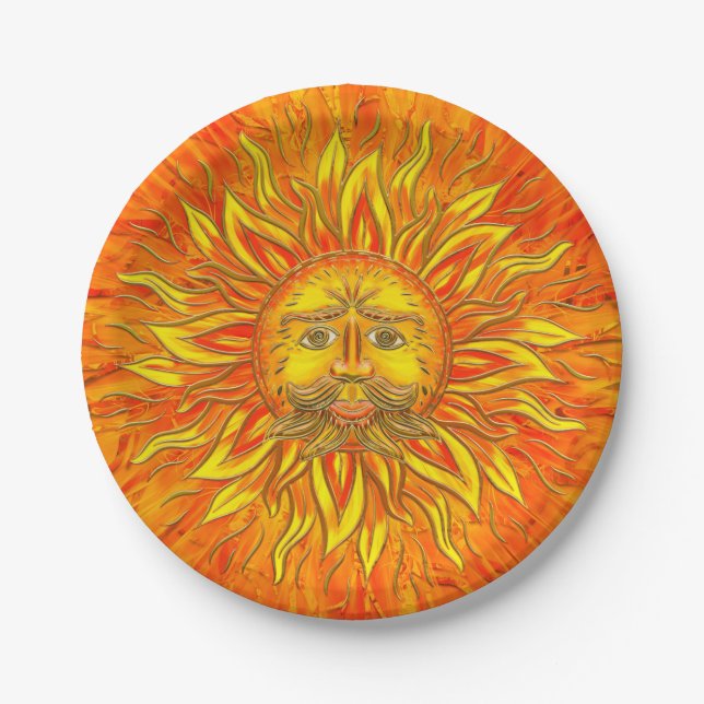 Belenus - the Sun God Paper Plates (Front)
