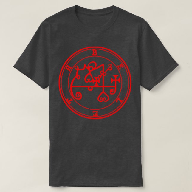 Beleth Ars Goetia Sigil Red T-Shirt (Design Front)
