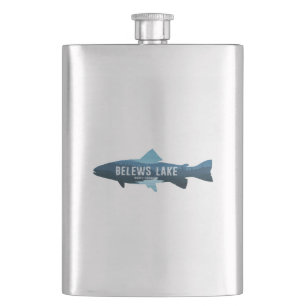 Belews Lake North Carolina Fish Flask