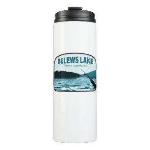 Belews Lake North Carolina Fishing Rod Thermal Tumbler