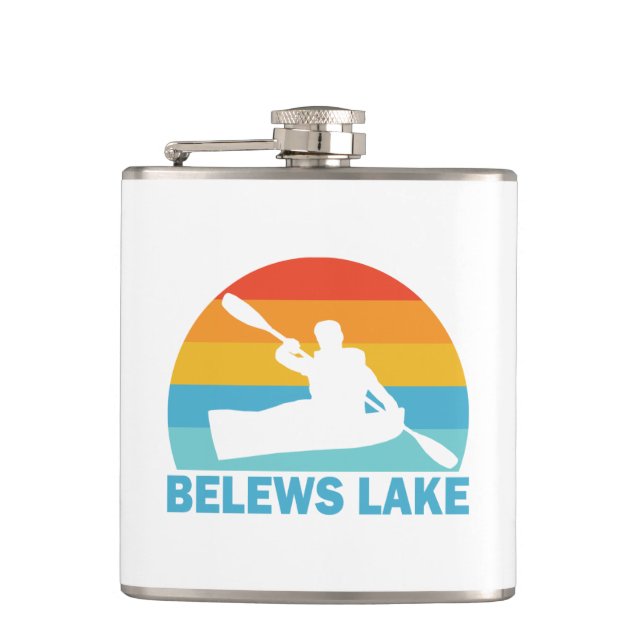 Belews Lake North Carolina Kayak Flask (Front)