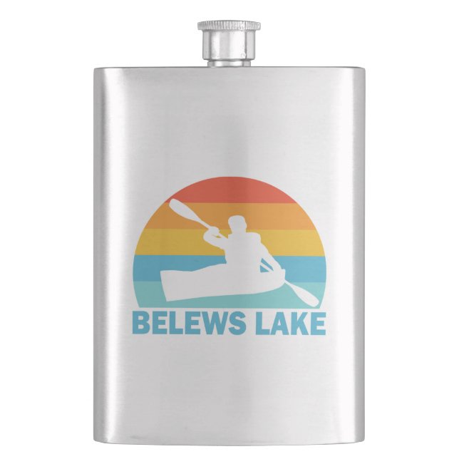 Belews Lake North Carolina Kayak Flask (Front)