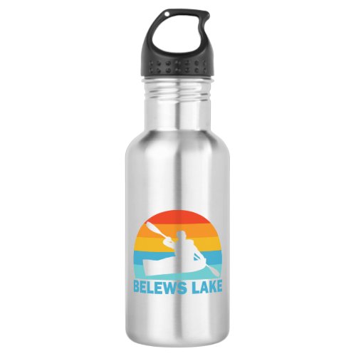 Belews Lake North Carolina Kayak Stainless Steel Water Bottle