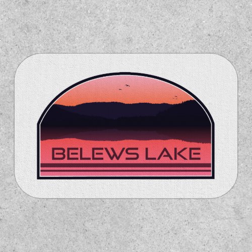Belews Lake North Carolina Red Sunrise Patch