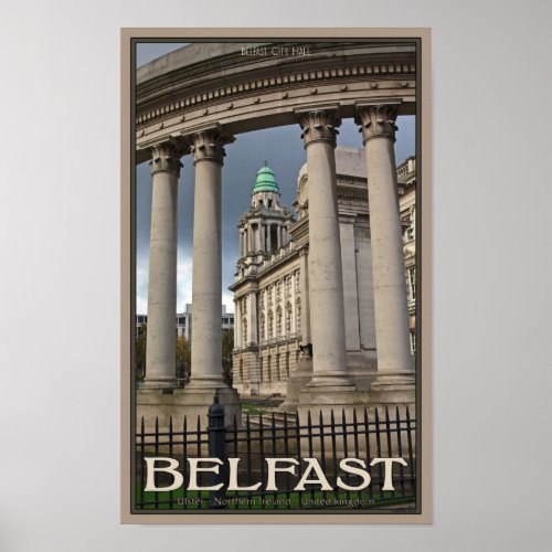 Belfast City Hall Poster