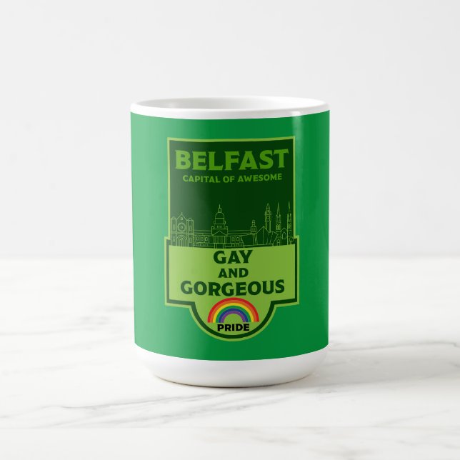Belfast Gay Pride - Brighton Ireland LGBT - Coffee Mug (Center)