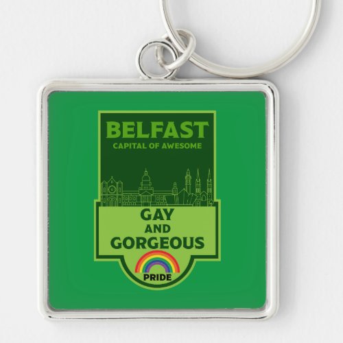 Belfast Gay Pride _ Brighton Ireland LGBT _ Keychain