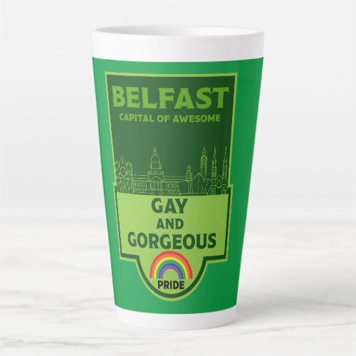 Belfast Gay Pride _ Brighton Ireland LGBT _ Latte Mug