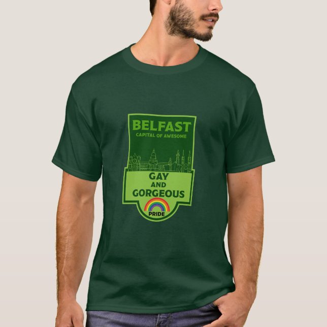 Belfast Gay Pride - Brighton Ireland LGBT - T-Shirt (Front)