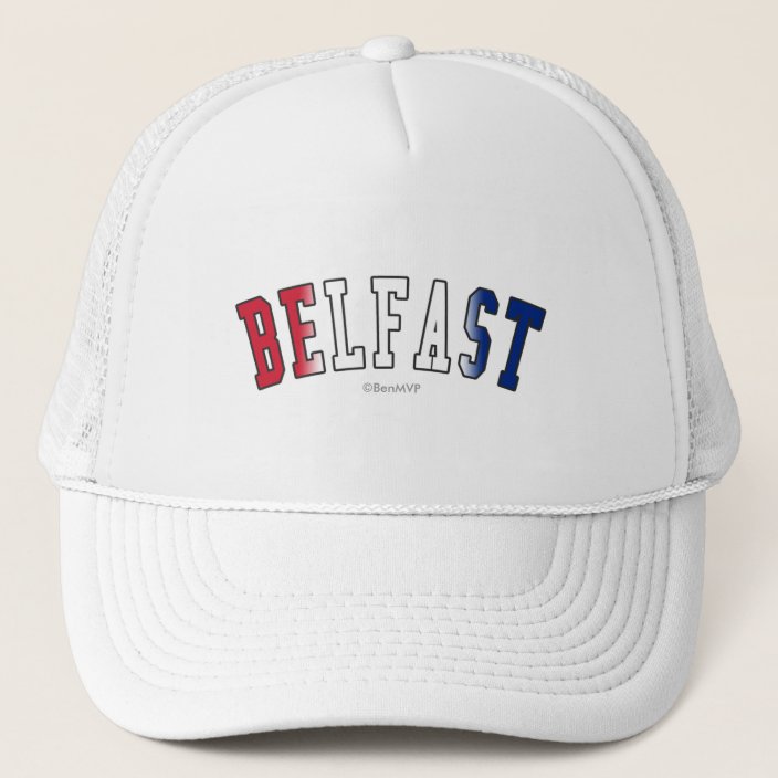 Belfast in United Kingdom National Flag Colors Hat