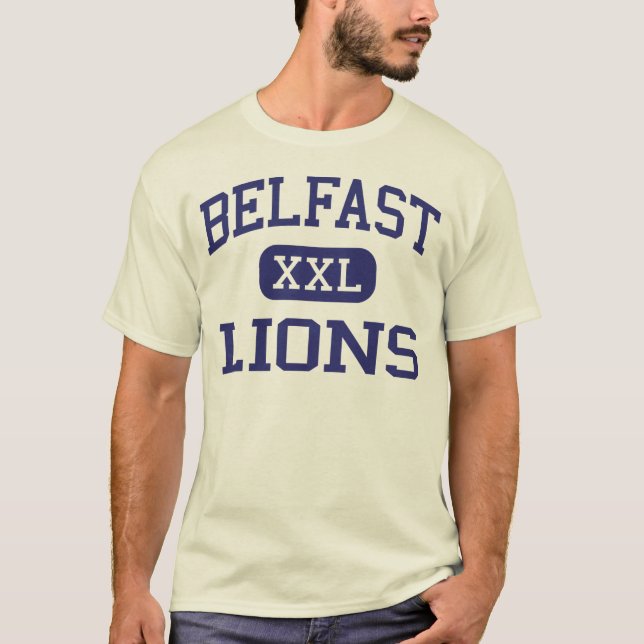 Belfast - Lions - Area High School - Belfast Maine T-Shirt (Front)