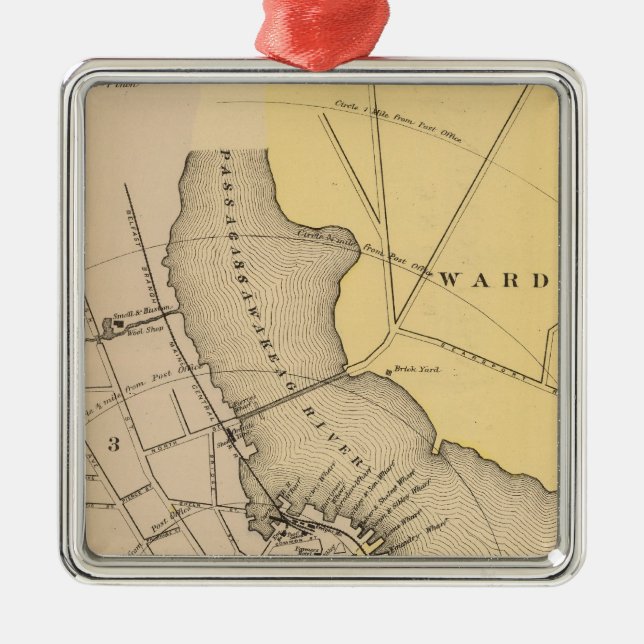 Belfast, Maine Metal Ornament (Front)