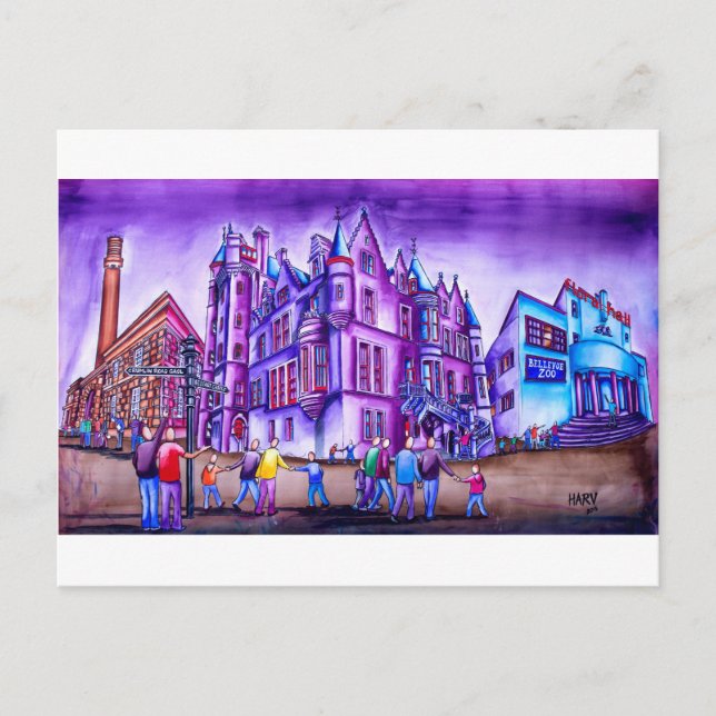 Belfast North - Castle, Jail & Zoo Postcard (Front)