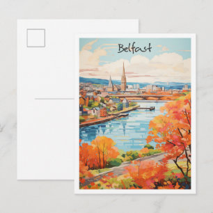 Belfast North Ireland Travel City Aesthetic Postcard