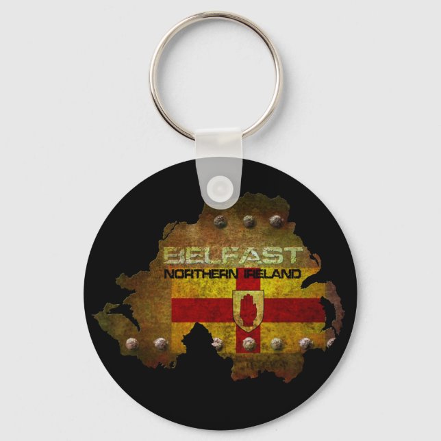 Belfast Northern Ireland Keychain (Front)