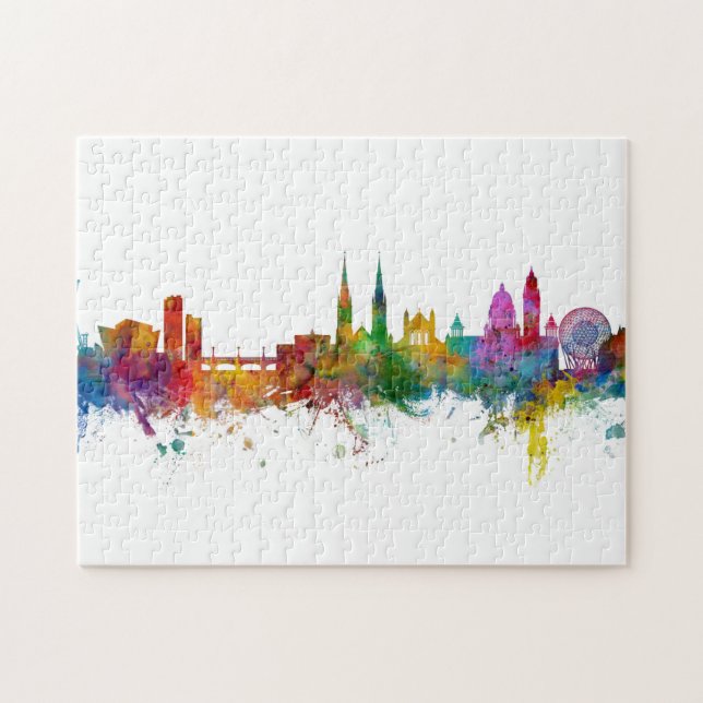 Belfast Northern Ireland Skyline Jigsaw Puzzle (Horizontal)