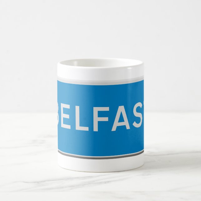 Belfast road sign coffee mug (Center)