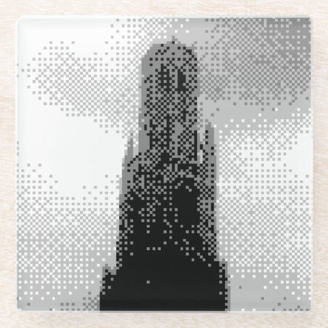 belfry of bruge glass coaster (Front)