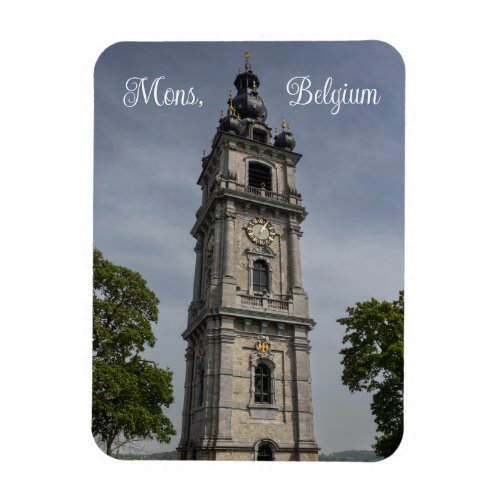 Belfry of Mons Belgium Magnet