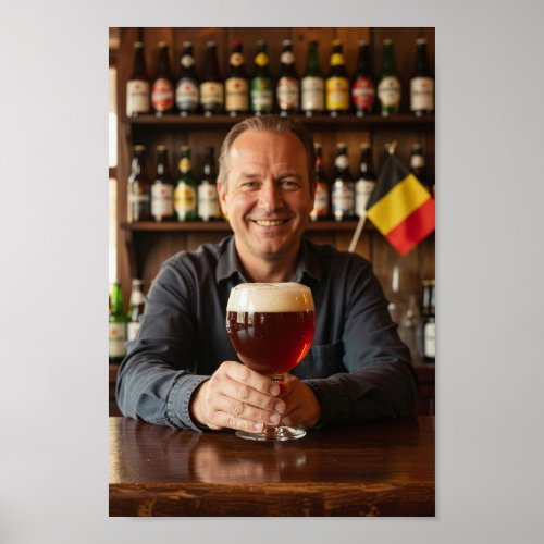 Belgian Alehouse Toast of Welcome Poster