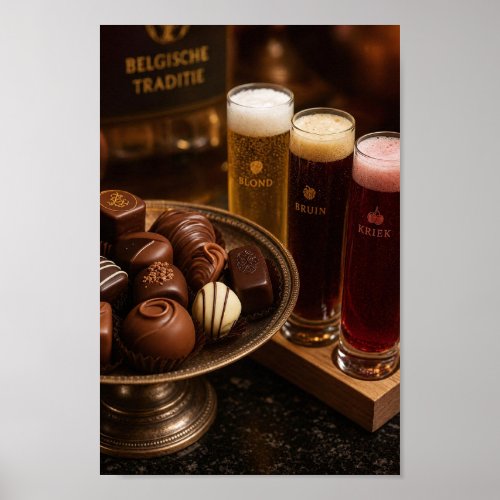 Belgian Beer and Chocolate Ritual Poster