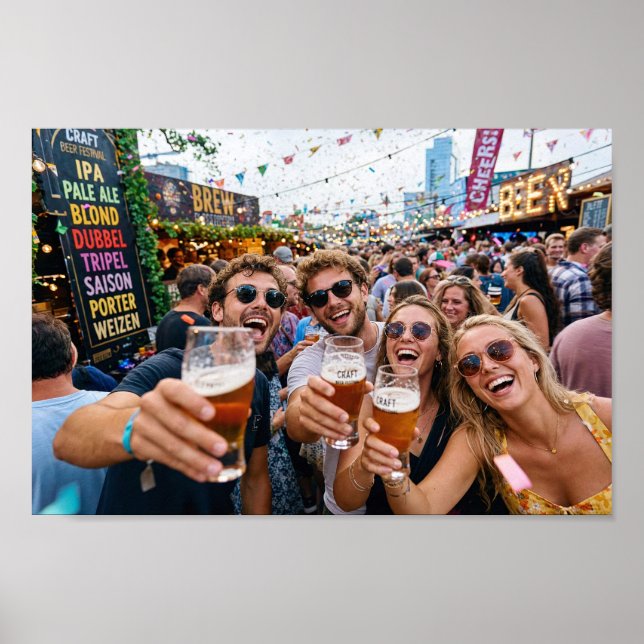 Belgian Beer Festival Friends Night Poster (Front)