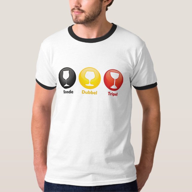 Belgian Beer Icons T-Shirt (Front)