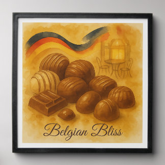Belgian Bliss – Belgian Chocolate Art Tile