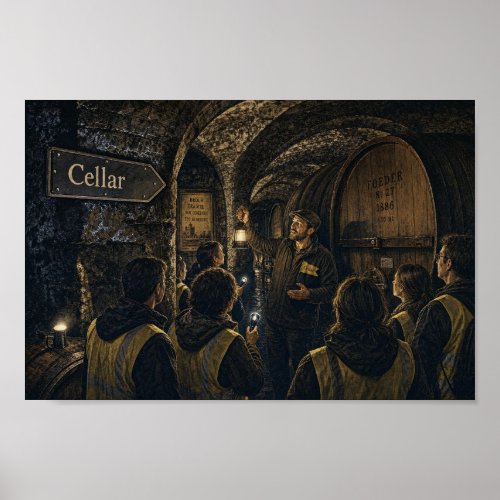 Belgian Brewery Underground Tour Poster
