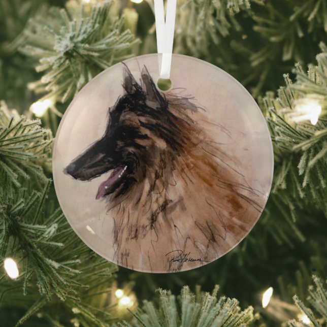 Belgian by Hevener Glass Ornament (Insitu)