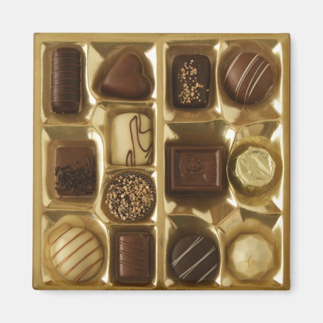 Belgian chocolate magnet (Front)