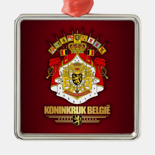 Belgian Coat of Arms 2 Metal Ornament
