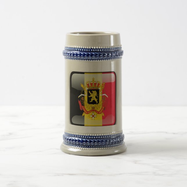 Belgian Coat of arms Beer Stein (Center)