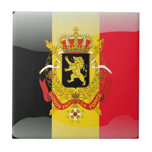 Belgian Coat of arms Ceramic Tile