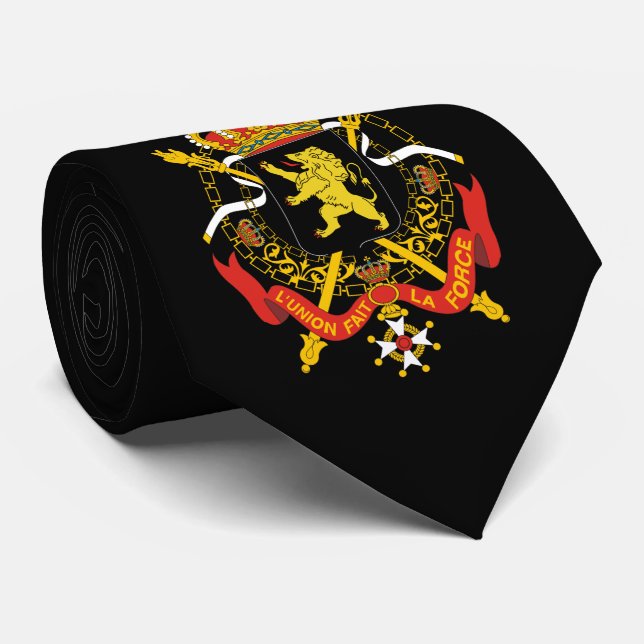 Belgian Coat of arms Neck Tie (Rolled)