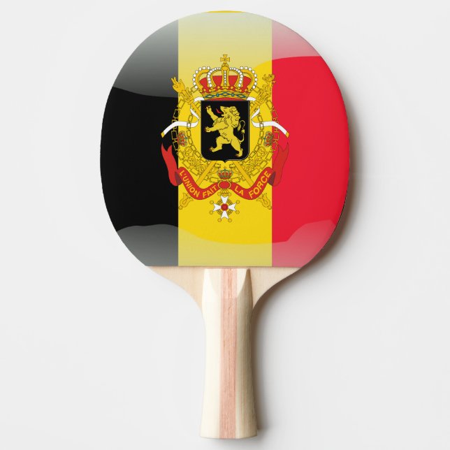 Belgian Coat of arms Ping-Pong Paddle (Front)