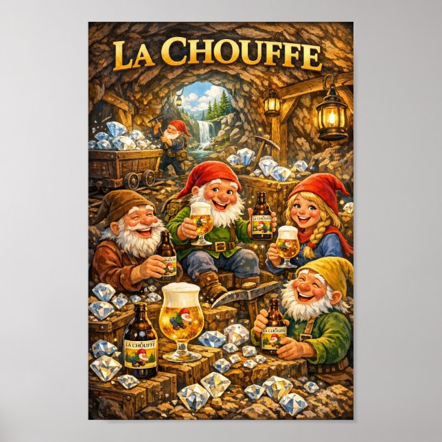 Belgian Diamond Mine Brew Fantasy Poster (Front)
