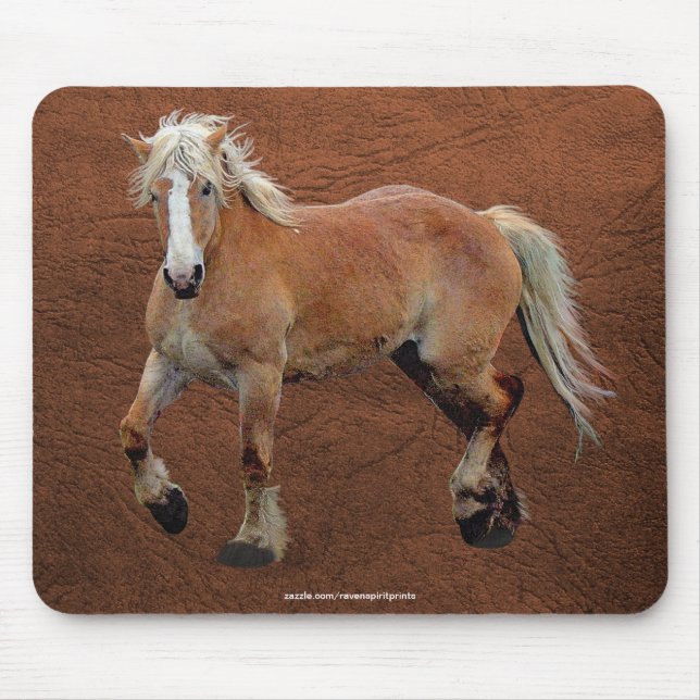 Belgian Draft Horse Equine-lover Mousepad (Front)