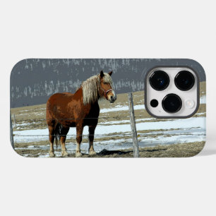 Belgian Draft Horse In Paddock Cell Phone Case II