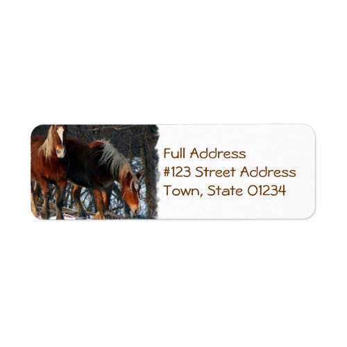 Belgian Draft Return Address Label