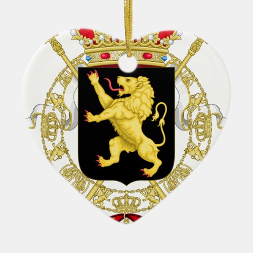 Belgian Emblem _ Coat of Arms of Belgium Ceramic Ornament