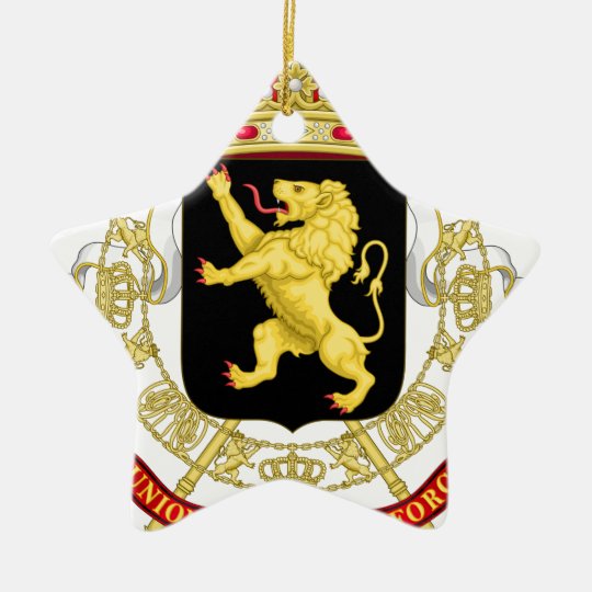 Download Belgian Emblem - Coat of Arms of Belgium Ceramic Ornament ...