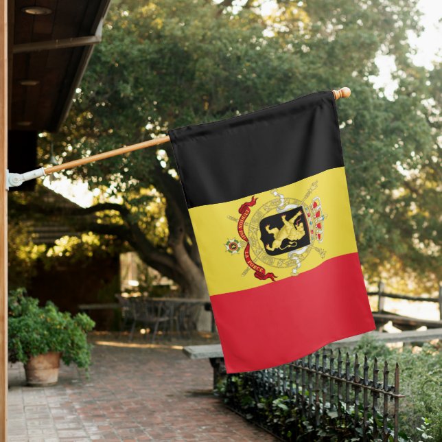 Belgian Flag & Belgian country House flag /Belgium (In SItu)