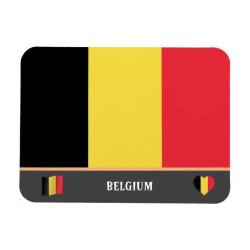 Belgian Flag  Belgian country travel  Belgium Magnet