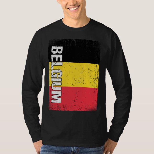 Belgian Flag Belgium  1 T-Shirt (Front)