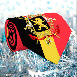 Belgian Flag & Belgium business, travel /sports Neck Tie